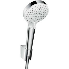 Душовий набір hansgrohe Crometta: лійка, шланг 1,25 м, тримач, білий/хром, 2 режими, 26691400