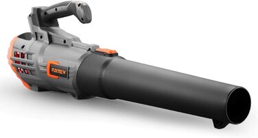 Акумуляторний повітродув FUXTEC 20V FX-E1LB20 з 2 акумуляторами Li-Ion 2Ah та зарядною станцією 2,4A, для саду, доріжок і подвір'я, тиха робота, швидкість до 38 м/с