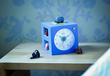 Дитячий будильник KOOKOO KidsAlarm синій з 5 звуками тварин ферми та реальними записами