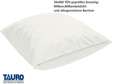 Чохол на матрац TAURO 70x140 см, антиалергенний, захист від пилових кліщів, для дитячого матраца, висота 12 см, білий