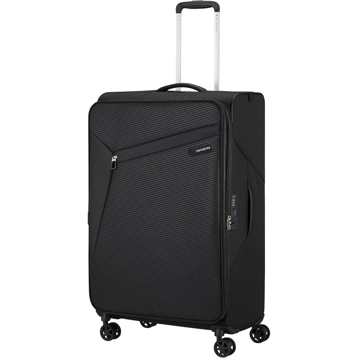 Валіза Samsonite Litebeam Spinner L, розширювана, 77 см, 103/111 л, чорна