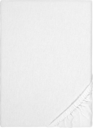 Простирадло натяжне biberna Sleep & Protect Molton з Silver Protect, водонепроникне, антибактеріальне, 120x200 см, біле