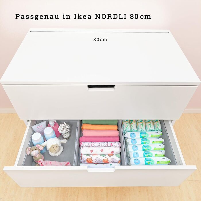 Оригінальний органайзер для комода IKEA NORDLI, 5 шт, міцне дно, система для організації шухляд: для пелюшок, дитячого одягу, шкарпеток, білизни