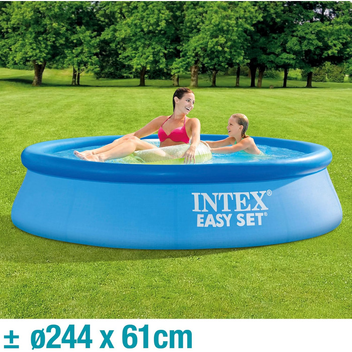 Надувний басейн Intex 1942 л, 244x61 см, для дітей та дорослих