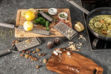 Терка-цестра ZWILLING Pro 38 см, нержавіюча сталь, ергономічна ручка, сіра