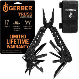 Мультитул Gerber Truss 17 в 1, чорний, з нейлоновим чохлом