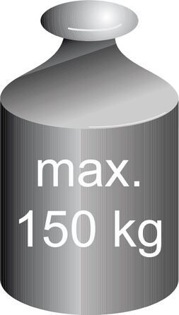 Складаний білий стілець для ванної RIDDER Assistent, 57x32x47-51 см