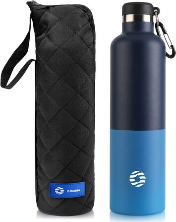 Термос-бутилка FEIJIAN FJbottle 316 з нержавіючої сталі 750/1000 мл, вакуумна, герметична, з карабіном, BPA-free для спорту, роботи та подорожей