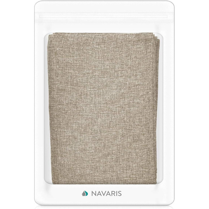 Килимок-когтеточка для котів Navaris з сизалю, захист для дивану, 128x45 см, 2 кишені, світло-коричневий/білий, також для собак
