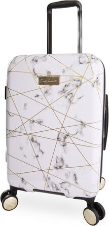 Валіза Juicy Couture Vivian Spinner 53,3 см, мармурова, біла, полікарбонат