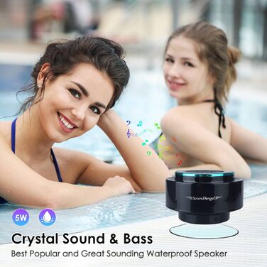 Портативна Bluetooth колонка Xleader для душу, водонепроникна з присоскою, бездротовий динамік для ванної кімнати, музична колонка для дітей, чоловіків і жінок, ідеальний подарунок