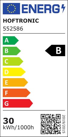 HOFTRONIC LED світильник для вологих приміщень 150 см 60W 6000K холодне біле світло, 10500 лм, 175 лм/Вт, без мерехтіння, з'єднуваний, T8, IP65, водостійкий, подвійний, для гаража, підвалу, офісу