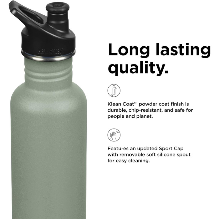 Пляшка для води Klean Kanteen Classic 800 мл, сталева, синя