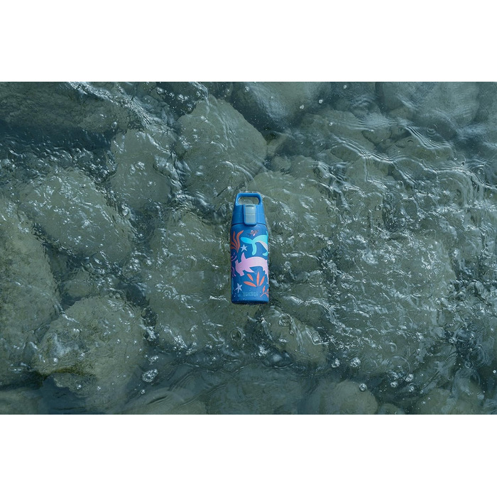 Дитяча ізольована пляшка для напоїв SIGG Shield Therm ONE 0,5 л, для газованої води, герметична, легка, без BPA, синя