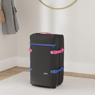 Валіза Eastpak Tranverz L 79 см, 121 л, зелено-синя, на колесах