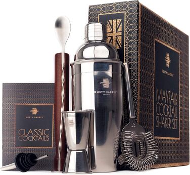 Коктейльний сет Rusty Barrel Mayfair з аксесуарами