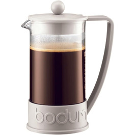 Френч-прес Bodum BRAZIL, 1 л, з нержавіючим фільтром, кремовий колір