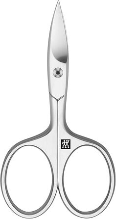 ZWILLING Ножиці для нігтів, гіпоалергенні, преміум, сріблясті, 90 мм — для рук та ніг, мікрозубчаста вигнута ріжуча кромка