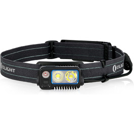 Налобний ліхтар OLIGHT Array 2 Pro з LED, жестовим сенсором, 1500 лм, 150 м, USB-C, акумуляторний, 3 режими з червоним світлом, 60° регулювання, міні-ліхтар, SOS-модуль