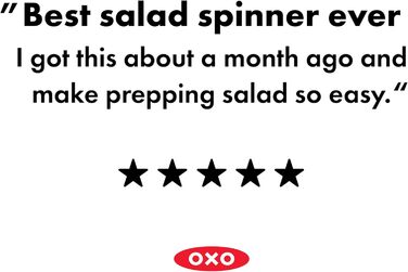 Салатниця-центрифуга OXO Good Grips 5,8 л, прозора, для сушіння салату