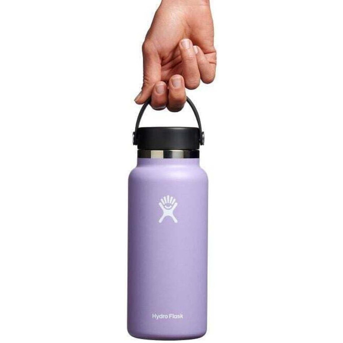 Термобутилка HYDRO FLASK 1180 мл із нержавіючої сталі, ізольована спортивна пляшка з герметичною кришкою Flex Cap, для води, для спорту, колір Moonshadow, можна мити в посудомийній машині