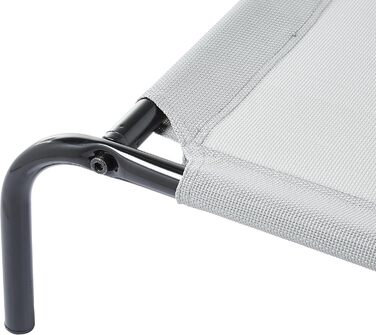 Охолоджуюче підняте ліжко для собак Amazon Basics, сіре, XL, 130x80x19 см