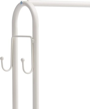 Шафа для одягу Amazon Basics з двома полицями, біла, 75x36,5x150 см