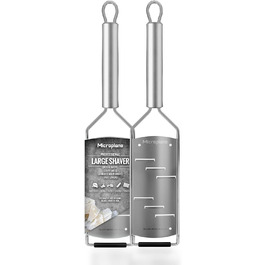 Терка Microplane Professional для твердого сиру, шоколаду та трюфелів, велика, з ультрагострими лезами з нержавіючої сталі