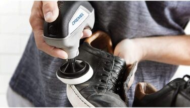 Dremel Versa PC10 багатоцільовий акумуляторний очищувач, набір роторних щіток з 9 насадками, щіткою з щетиною та захистом від бризок для швидкого й легкого чищення