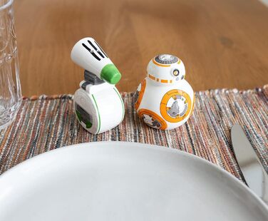 Керамічні сільничка і перечниця Star Wars BB-8 та D-O, набір 2 шт.