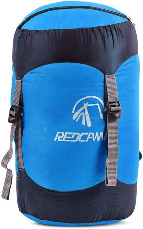 Компресійний мішок REDCAMP нейлоновий для спальника 10/17/27/40 л, легкий, для туризму, кемпінгу, походів, синій/жовтий/хакі/чорний