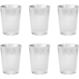 Набір склянок Stelton Pilastro 150 мл, рифлене скло, 6 шт, для гарячих і холодних напоїв, стійкі до миття в посудомийці, штабельовані