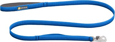 RUFFWEAR Front-Leine – легкий повідок для собак 1,5 м, міцний з м'якою ручкою, надійний обертовий Crux-Clip, плоска стропа Tubelok, синій колір, універсальний розмір
