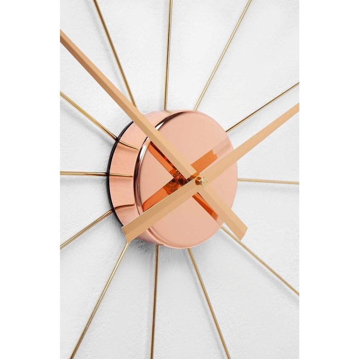 Настінний годинник Kare Design Like Umbrella, 100 см, хром, алюмінієва рама, сучасний мінімалізм