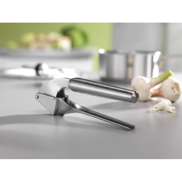Прес для часнику ZWILLING Pro, 20 см, нержавіюча сталь, ергономічна ручка, сріблястий
