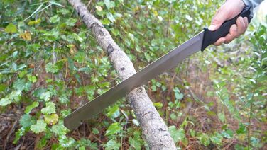 Мачете Camillus Carnivore MAXX 2.0, 58,4 см, нержавіюча сталь 420 з титановим покриттям, для полювання, туризму, кемпінгу, виживання, з чохлом