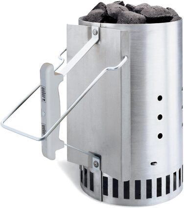 Вугільний гриль Weber Compact Kettle 47 см, чорний, кришка, чохол, комплект із стартером Rapidfire