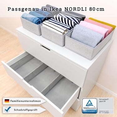 Оригінальний органайзер для комода IKEA NORDLI, 5 шт, міцне дно, система для організації шухляд: для пелюшок, дитячого одягу, шкарпеток, білизни