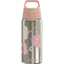Дитяча ізольована пляшка для напоїв SIGG Shield Therm ONE 0,5 л, підходить для газованої води, герметична, легка, BPA-free, Fly Away