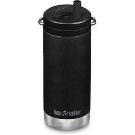 Термокружка Klean Kanteen TKWide 340 мл з кришкою, чорна
