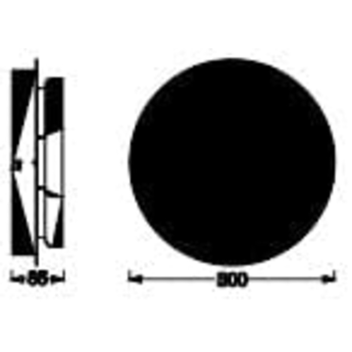 Розумна LED лампа LEDVANCE Orbis Round для ванної, 18Вт, 1800Лм, 3000-6500К, 30см, IP44, хром, диммована, WiFi, керування через додаток і голосових асистентів
