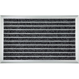 Astra алюмінієвий килимок для входу, брудозахисний, антрацит, 45x75 см, висота 1,3 см, зносостійкий, для вулиці та приміщень