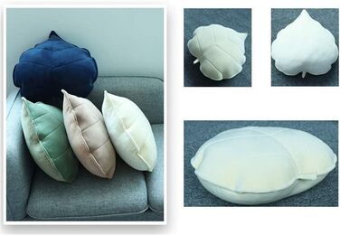 Декоративна плюшева подушка-лист Nicole Knupfer 3D, м'яка іграшка, зелена, 50 см – подарунок для дітей та декору кімнати