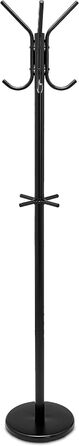 Вішалка для одягу та капелюхів Amazon Basics, 29.5x29.5x167 см, чорна