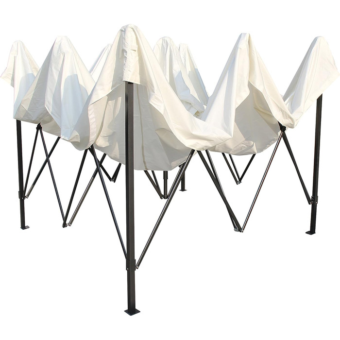 Багатофункціональна альтанка All Seasons Gazebos 2x2 м, кремова, водонепроникна, міцна конструкція