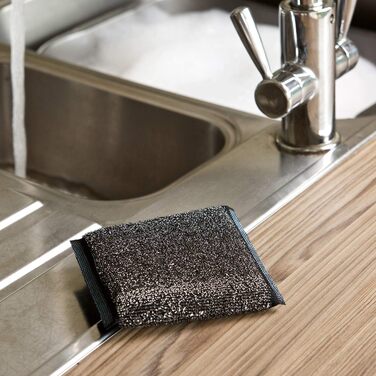 Набір металевих губок Marigold Scrub Away для чищення, 20 шт, нержавіюча сталь, 11x1.8x15.5 см, сіра