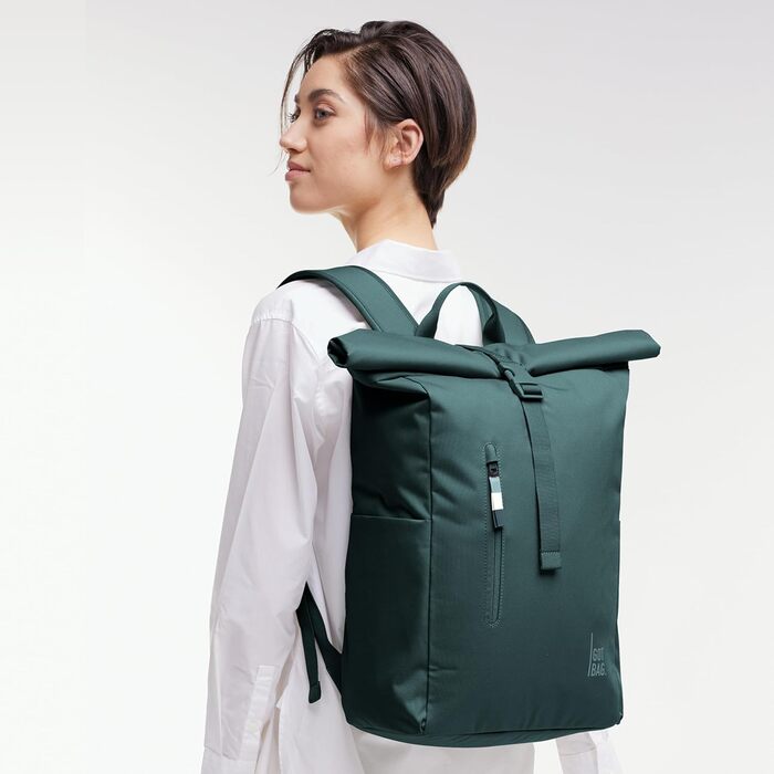 Рюкзак GOT BAG Rolltop Easy з переробленого пластику Ocean Impact, водонепроникний, для ноутбука 16'', 31 л, колір Sea Teal