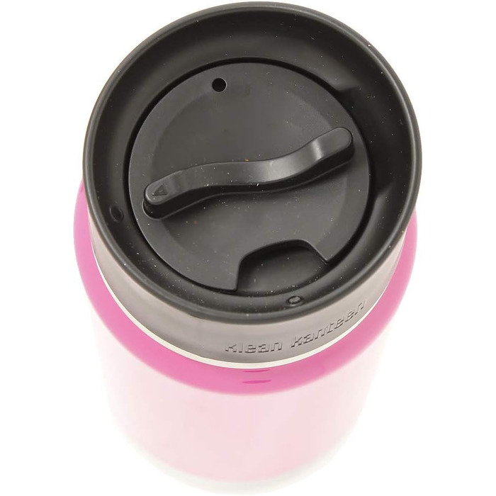 Термос-пляшка Klean Kanteen Wide 355 мл з вакуумною ізоляцією та кришкою Cafe Cap 2.0, колір Wild Orchid