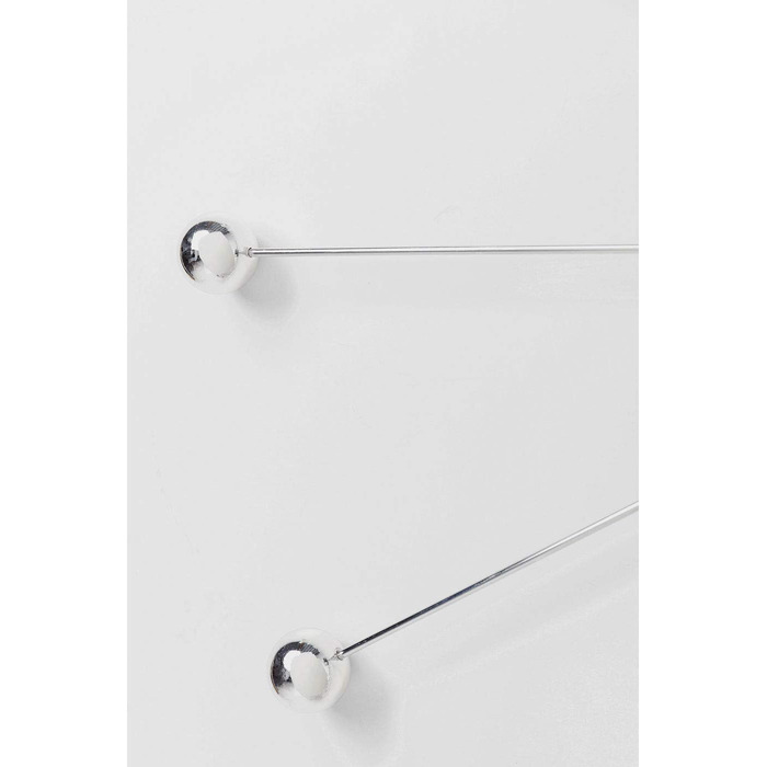 Настінний годинник Kare Design Like Umbrella 100 см, сучасний, мінімалістичний, алюмінієва рама, круглий, сріблястий