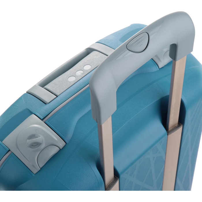 Валіза Roncato Light 55 см, 41 л, чорна/смарагдова, легка дорожня валіза